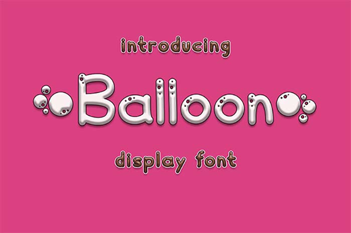 Balloon font free download 2