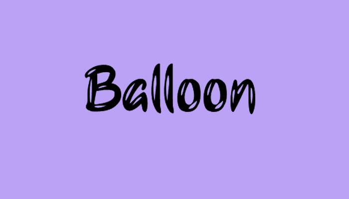 Balloon font free download 7