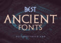 33 Best Ancient Fonts from Hieroglyphs to Runes HEADER by Designwithred Blog