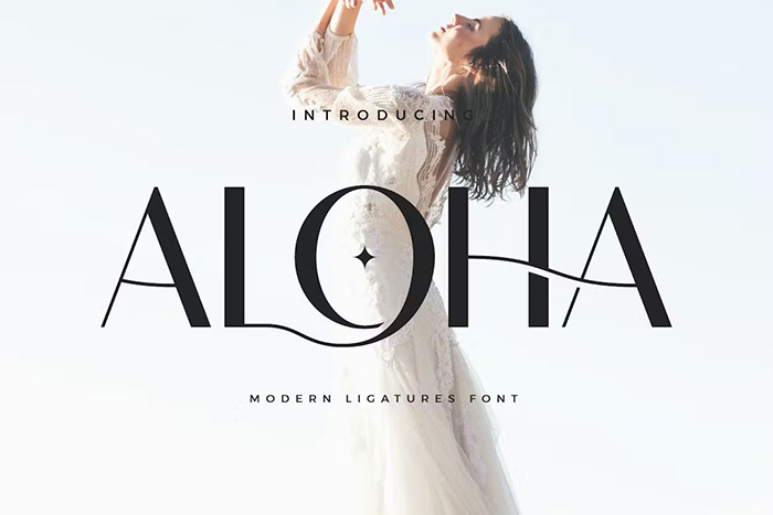 Aloha - Modern Ligature Font