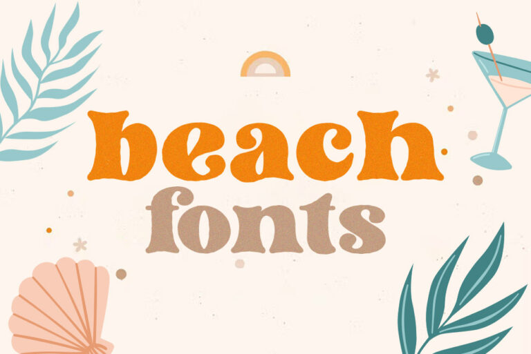 30+ Best Beach and Summer Fonts for Your Design - Design with Red