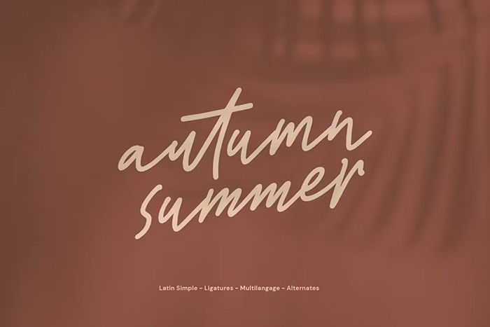 Cd Autumn Summer Handwriting Script